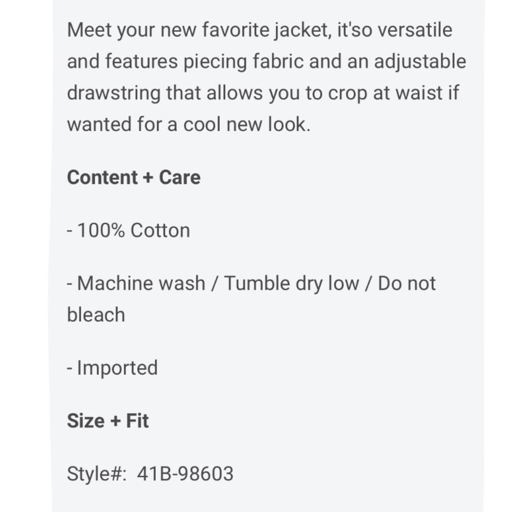 🆕 MODODOC • Drawstring Jacket - Picture 6 of 8
